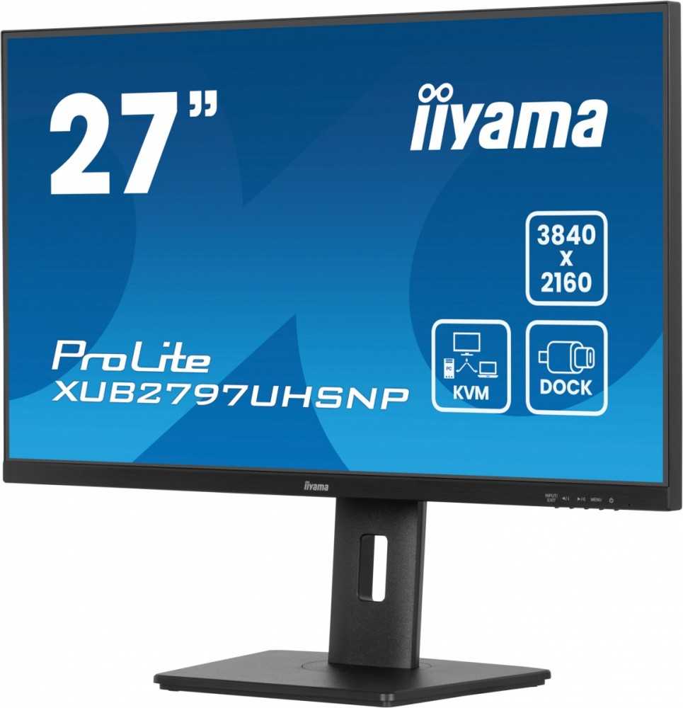 Monitorius „iiyama ProLite XUB2797UHSNP-B1“ – 60 Hz | 4K | 27 colių | IPS | 4 ms + „Norton Small Business“
