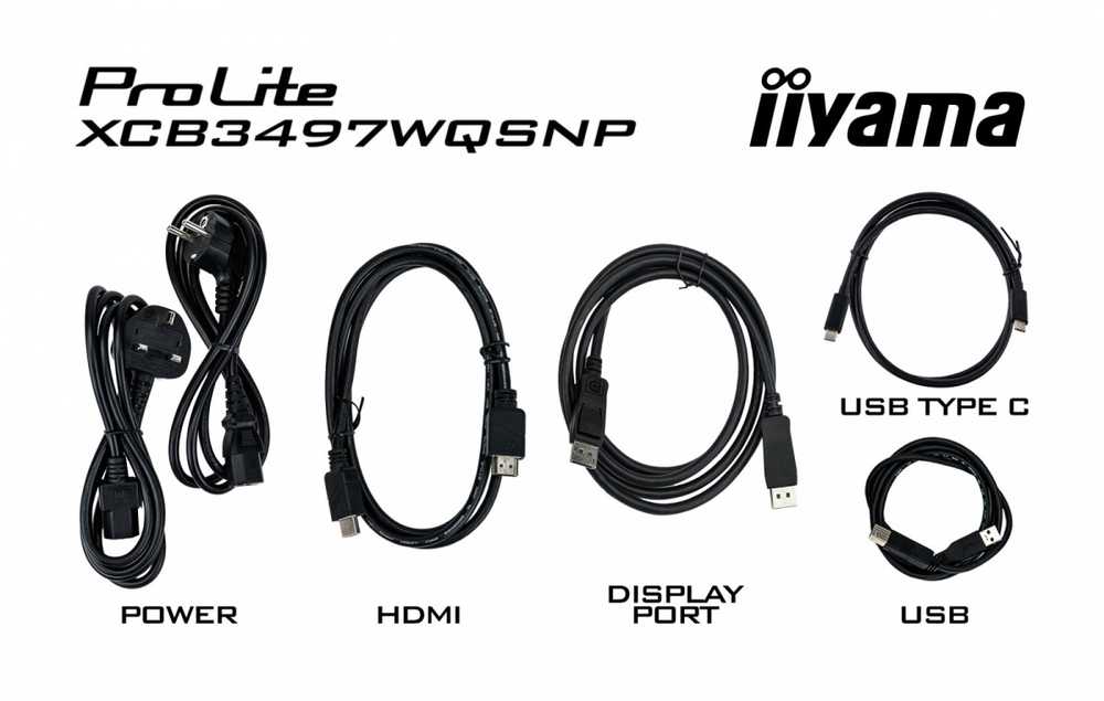 Monitorius „iiyama ProLite XCB3497WQSNP-B1“ – 120 Hz | UWQHD | 34 colių | VA | 0,4 ms + „Norton Small Business“
