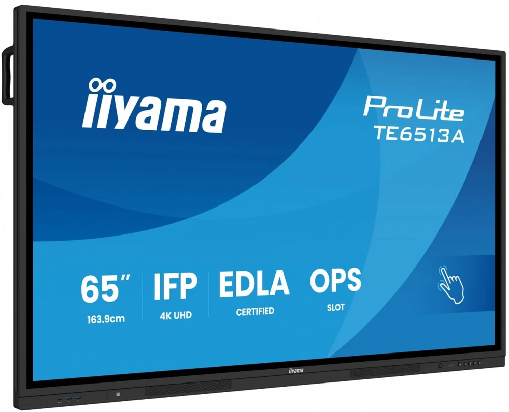 Monitorius IIYAMA 65 colių iiWare21E EDLA -Google-GMS-programos Android 14 16 vasara 2026 Octa-core SOC 6/128GB 40 taškų PureTouch IR+
