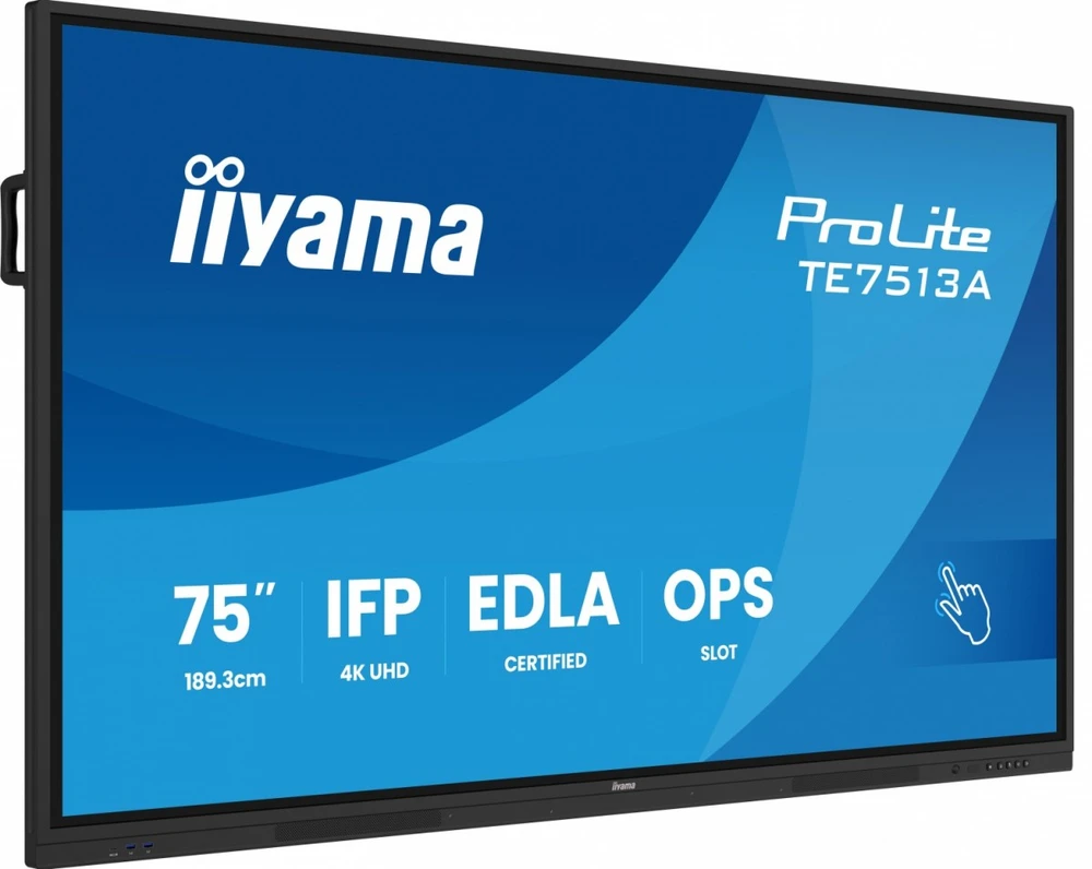 Monitorius IIYAMA 75inch iiWare21E EDLA -Google-GMS-apps Android 14 16 summer 2026 Octa-core SOC 6/128GB 40-Points PureTouch IR+