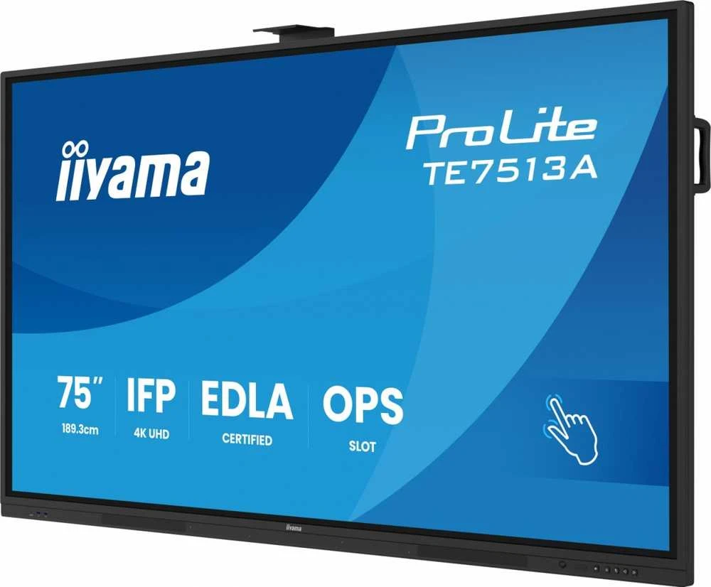 Monitorius Iiyama TE7513A-B2AG 75IN UHD IR 40P - TOUCH AG WITH INTERACTIVE ANDROI