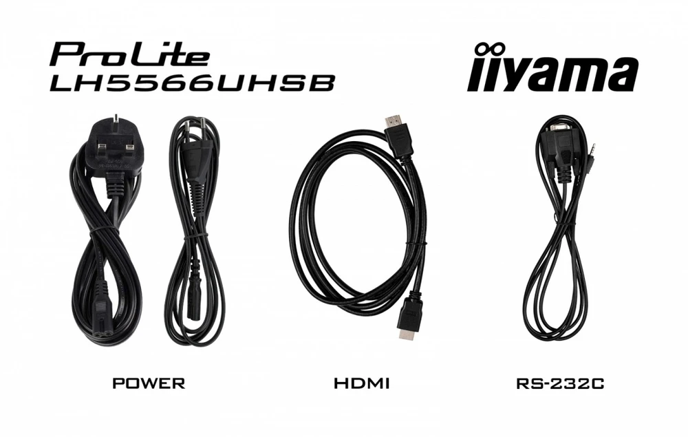 Monitorius iiyama LH5566UHSB-B1 139.0cm (55'') 16:9 2xHDMI+1xUSB-C IPS (LH5566UHSB-B1AG)