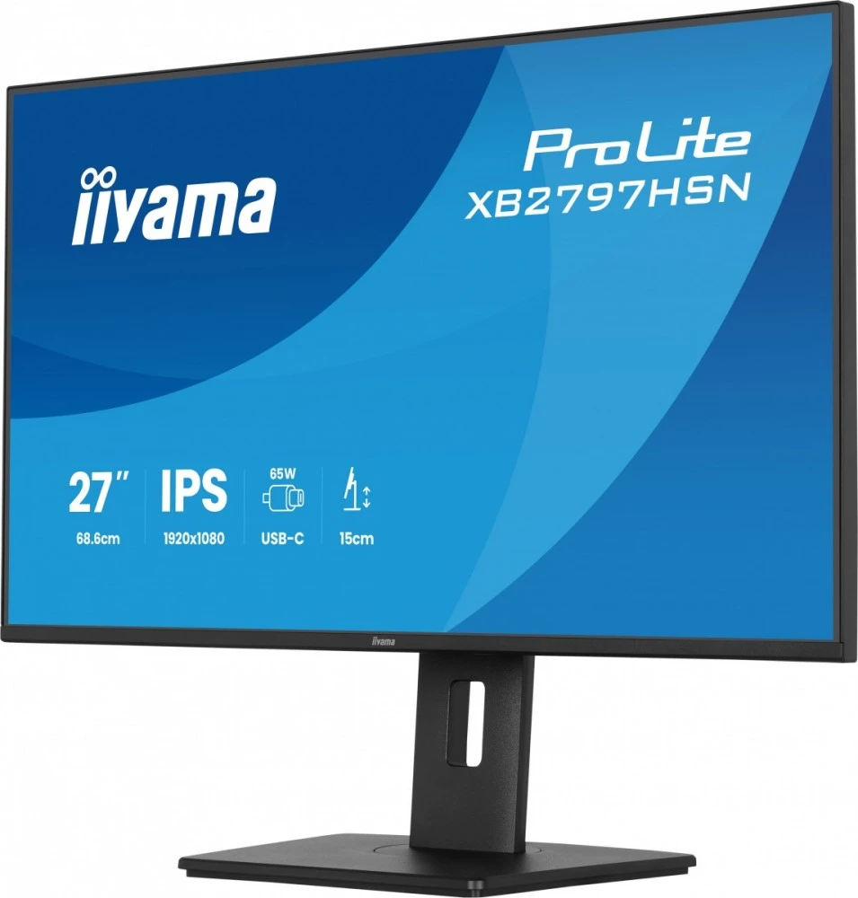 „iiyama XB2797HSN-B1 ProLite“ 27 colių „Full HD IPS“ USB-C prijungimo LAN monitorius