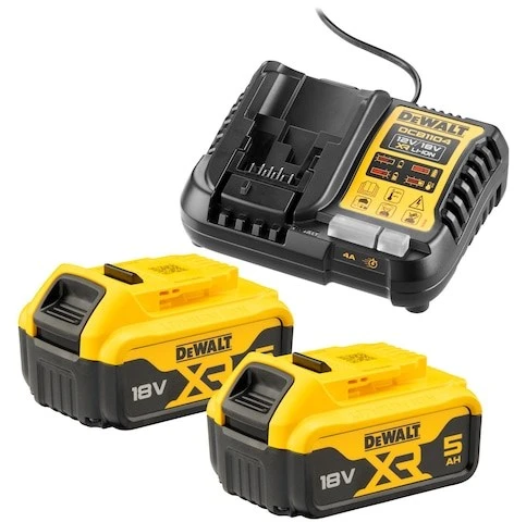 Dewalt kroviklis dcb1104 +2x5,0ah dcb1104p2