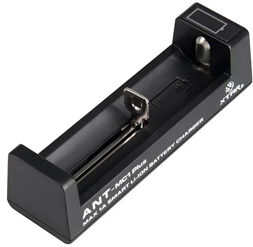 Baterijų Įkroviklis - XTAR MC1+ ANT 3.7V Li-ion USB-C 0.5A/1A Juodas
