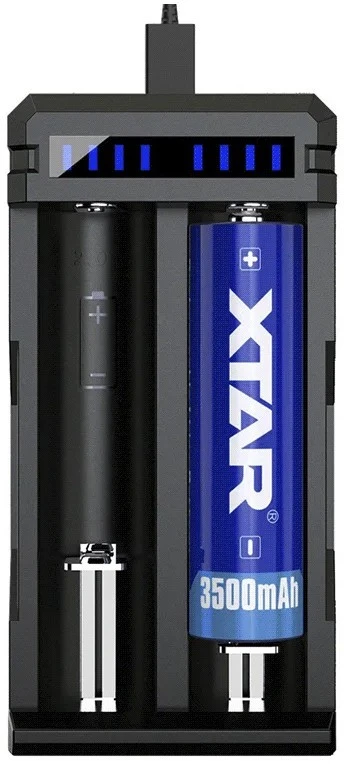 Įkroviklis do akumulatorów li-ion 18650 usb-c xtar sc2