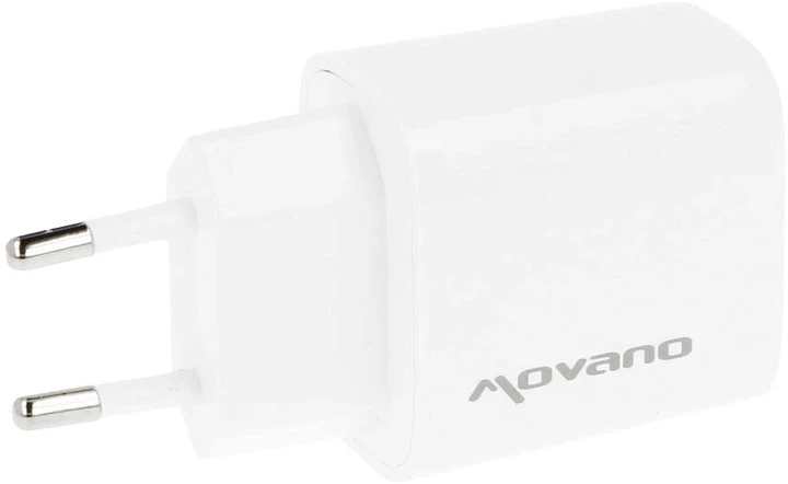 Įkroviklis Movano GaN 20W USB-C PD + USB-A (baltas)