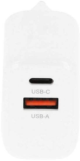 Įkroviklis Movano GaN 20W USB-C PD + USB-A (baltas)