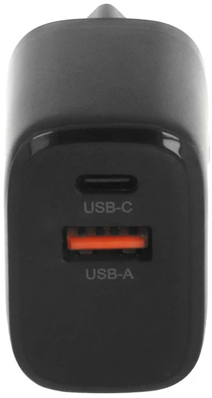 Įkroviklis Movano GaN 20W USB-C PD + USB-A (juodas)