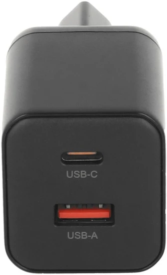Įkroviklis Movano GaN 45W USB-C PD + USB-A (juodas)
