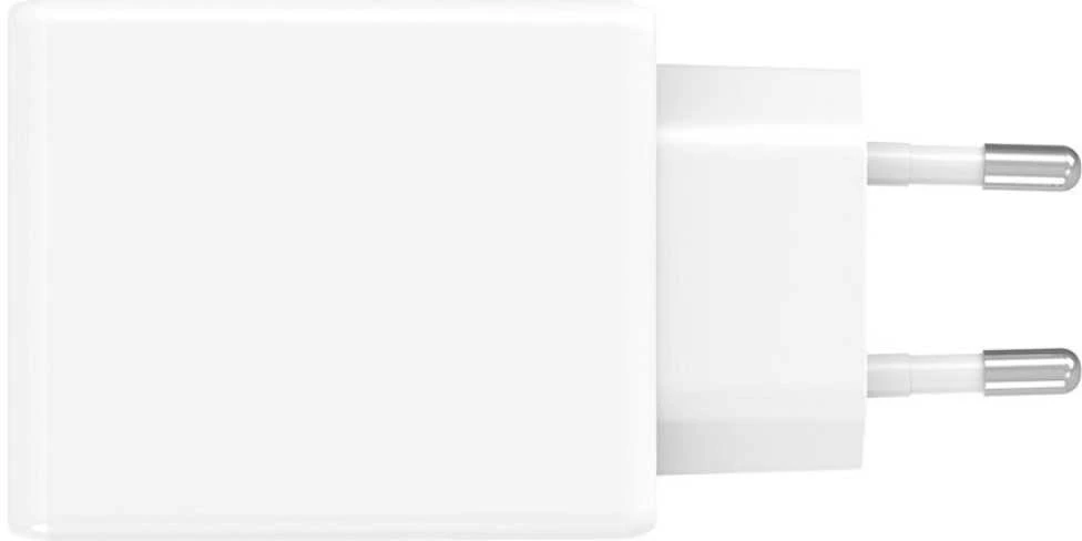 Laidinis įkroviklis 4smarts PDPlug Slim Dual 65W GaN 2xUSB-C baltos spalvos