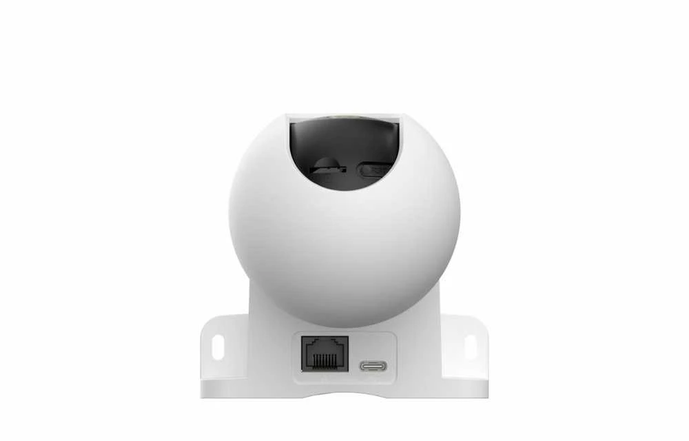 „Imou Ranger Mini“, 5MP belaidė IP kamera, 1/3 colio CMOS, 355 laipsnių panoraminis vaizdas ir 50 laipsnių pakreipimas, H.265/H.264, 20 kadrų per sekundę 1620 pikselių vaizdo kokybė, 3,6 mm fiksuotas objektyvas, naktinio matymo atstumas iki 10 m, „micro SD“ kortelė iki 512 GB, 8 kartų skaitmeninis priartinimas, 1x RJ45 jungtis, mikrofonas ir garsiakalbis.