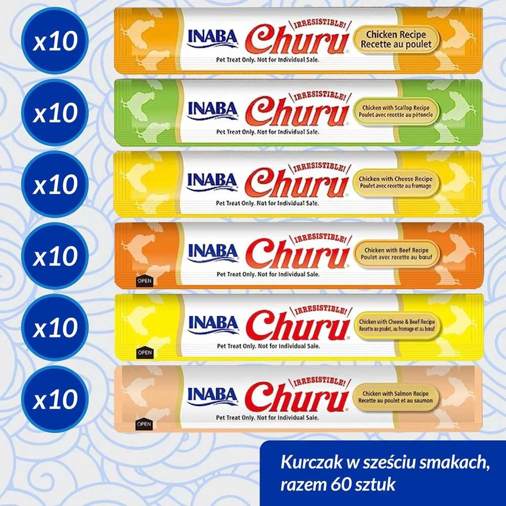 Inaba cat churu varieties - vištiena - przysmak katei 60 x 14 g
