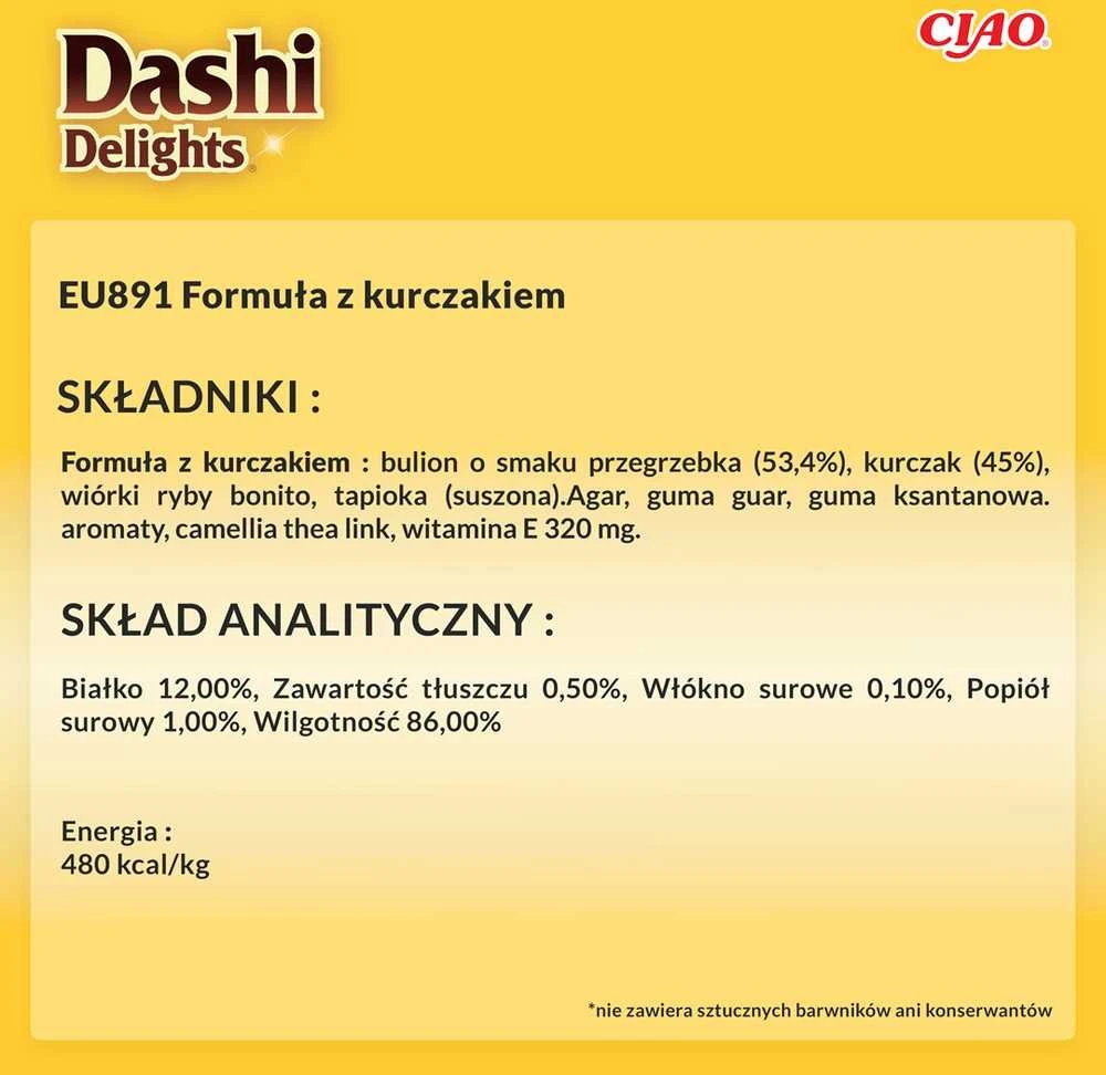 INABA CAT Dashi Delights Delicate Flakes Vištiena - skanėstas katėms - 40g