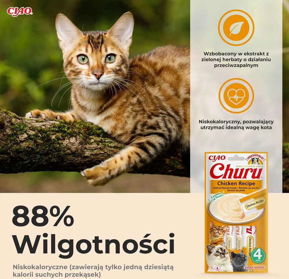 Kačių Skanėstai - Inaba Churu Vištiena 4x14 g