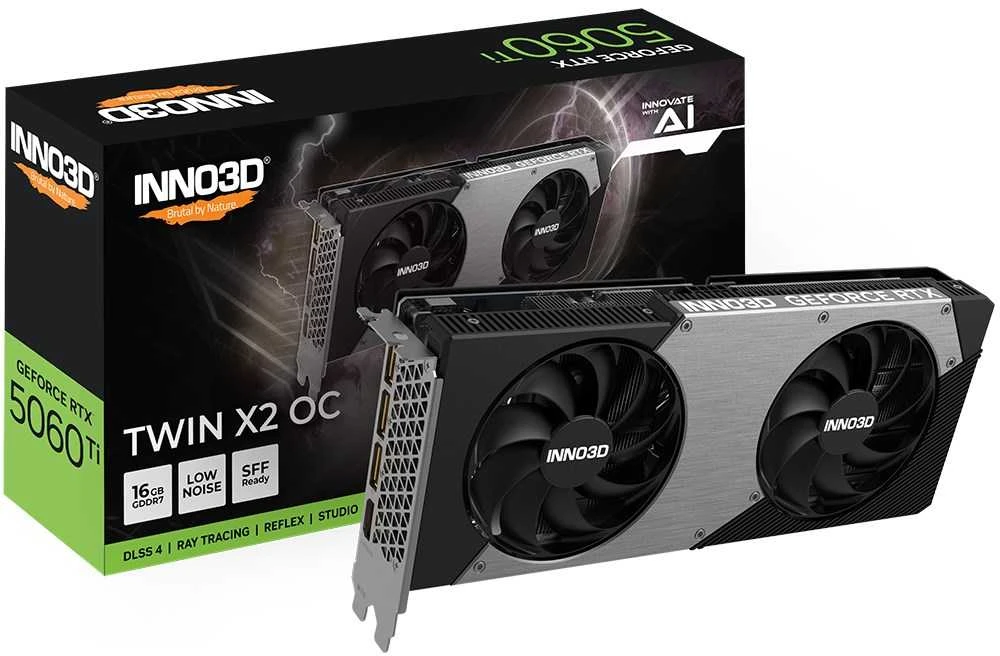 INNO3D GeForce RTX 5060 Ti Twin X2 16GB OC DLSS4