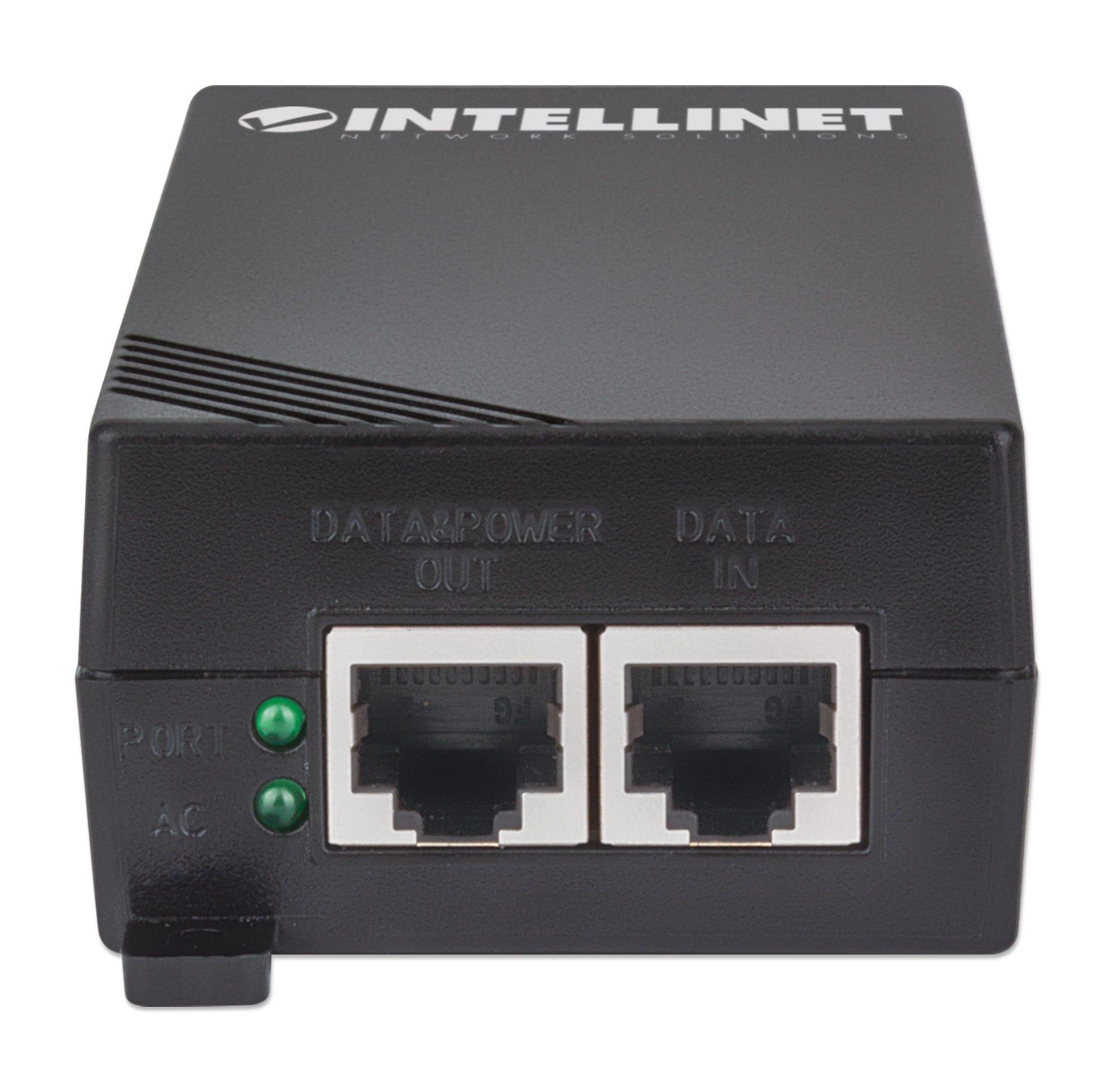 Intellinet PoE+ purkštukas IEEE 802.3af 1 prievado RJ45 Gigabit 30W