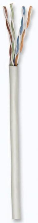 Intracom INTELLINET Cat6 suderinamas masinis kabelis, kietas 23 AWG SOHO UTP 305 m 1 000 pėdų CCA pilka
