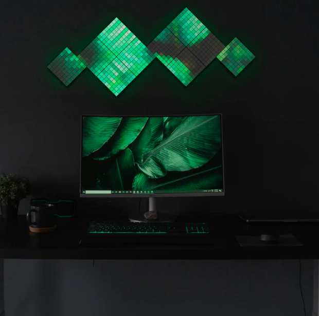 Išmaniosios LED plokštės Twinkly Squares (1 pagrindinė plokštė + 5 prailginimai) RGB, daugiaspalvės