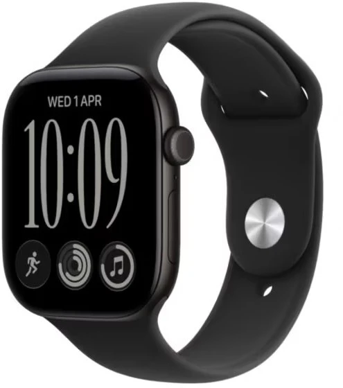 Išmanusis laikrodis Apple Watch 12 GPS 46mm Juodas Alu Sport Band M/L Juodas (MJEL4MP/A)