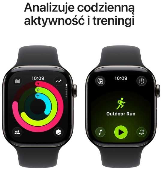 Išmanusis laikrodis Apple Watch 11 GPS + Cellular 46mm Slate Titanium Sport Band S/M Juodas (MFD14MP/A)