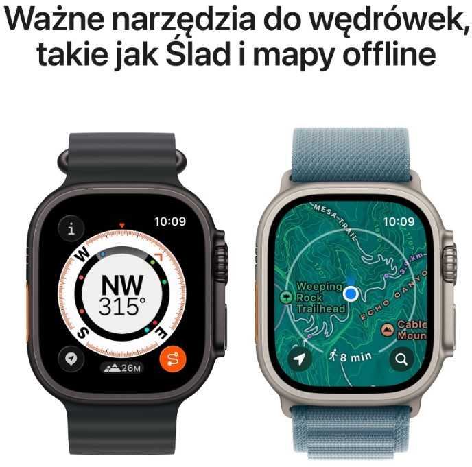 Išmanusis laikrodis Apple „Watch Ultra 3 GPS + Cellular“, 49 mm, juodas titano korpusas | Juodas „Trail Loop“ – S/M