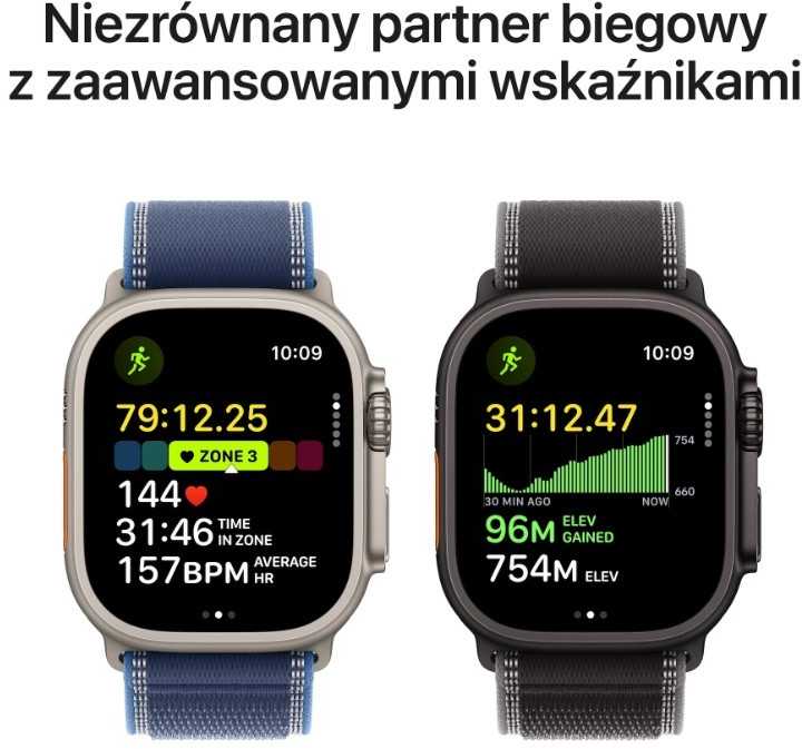 Išmanusis laikrodis Apple „Watch Ultra 3 GPS + Cellular“, 49 mm, juodas titano korpusas | Juodas „Trail Loop“ – S/M