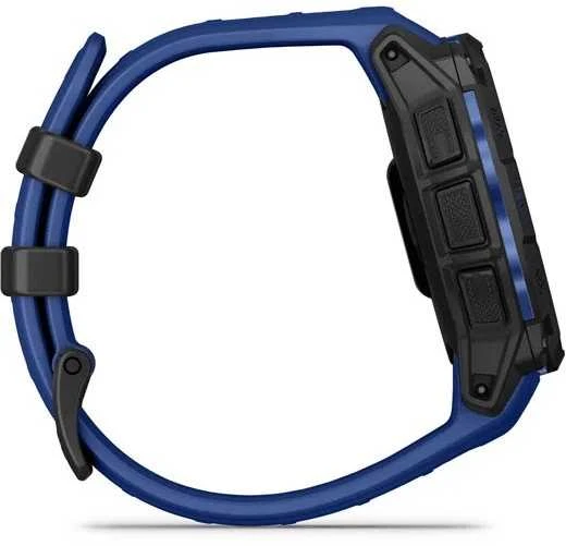 Išmanusis laikrodis Garmin Instinct 3 – 45 mm, AMOLED, Juodas su mėlynu / juodu dirželiu