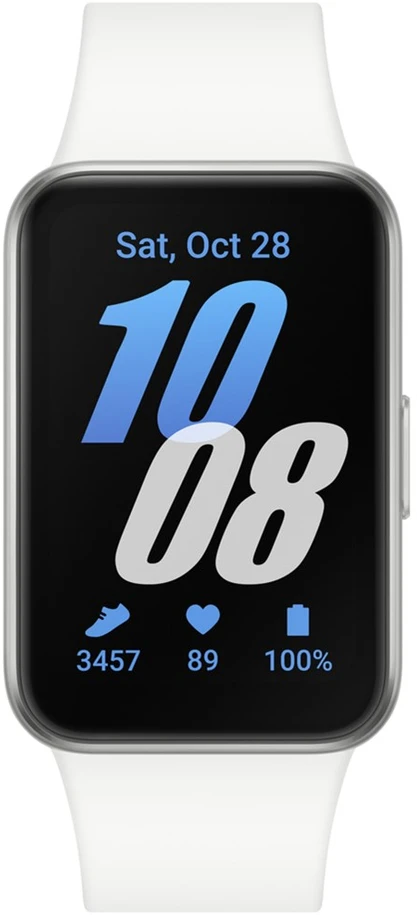 Išmanusis laikrodis „Samsung Galaxy Fit 3“ (R390) sidabrinis sportinis dirželis