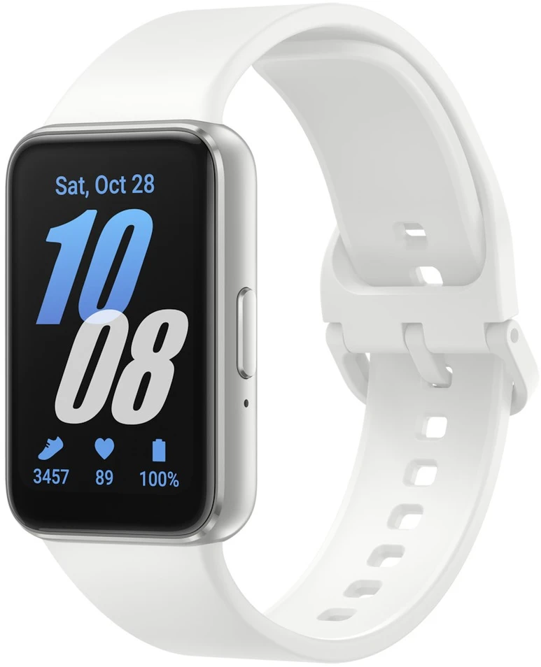 Išmanusis laikrodis „Samsung Galaxy Fit 3“ (R390) sidabrinis sportinis dirželis