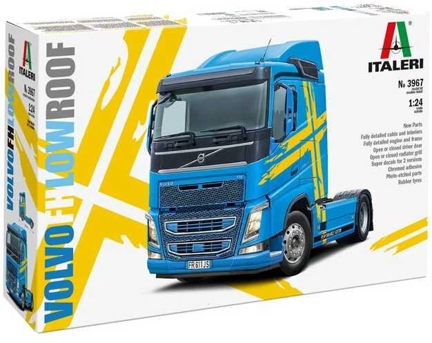 Italeri Volvo FH Low Roof 1/24 plastikinis sunkvežimio modelis