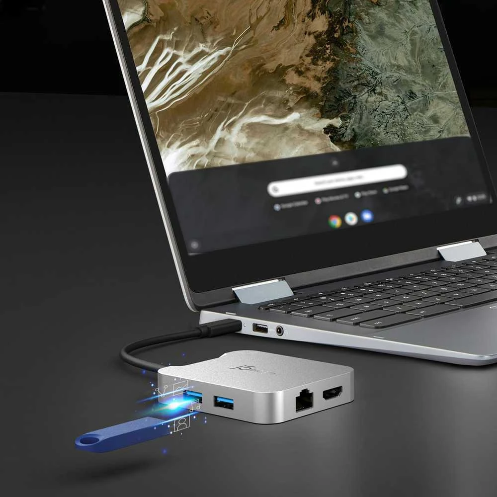 J5create – 4K60 Elite USB-C PD kelių prievadų adapteris