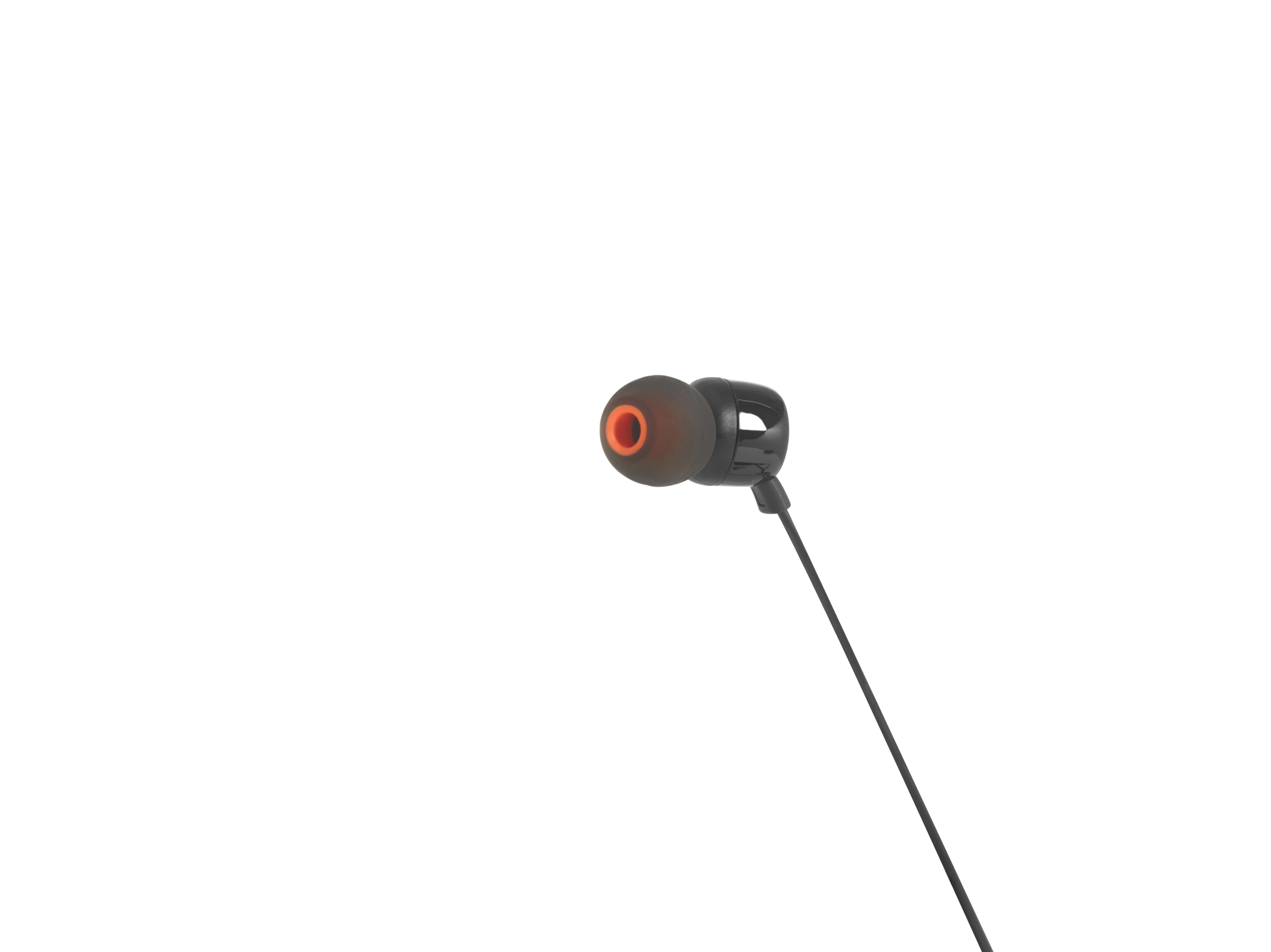 Ausinės JBL T110BLK, laidinės, Juodos