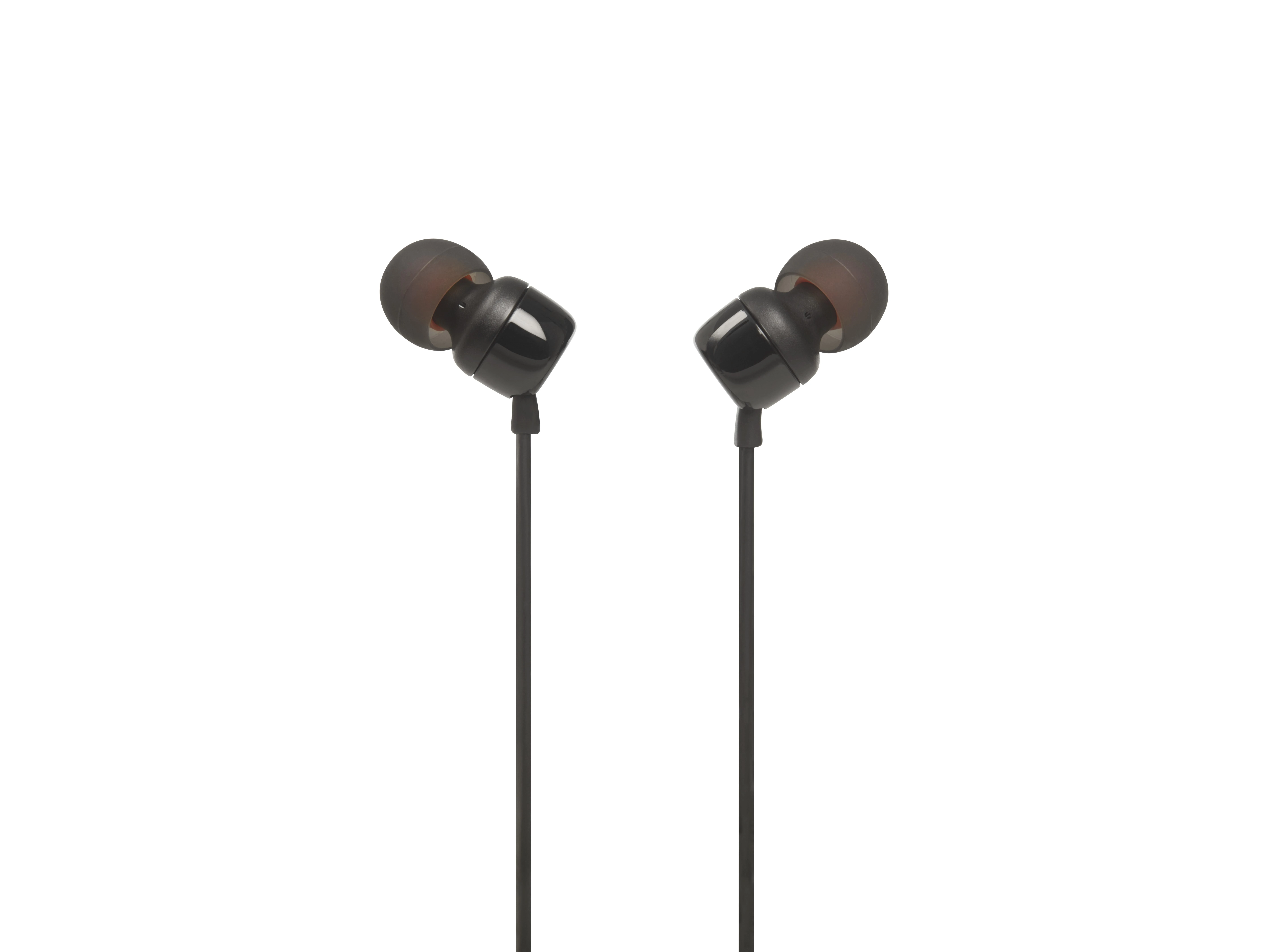 Ausinės JBL T110BLK, laidinės, Juodos