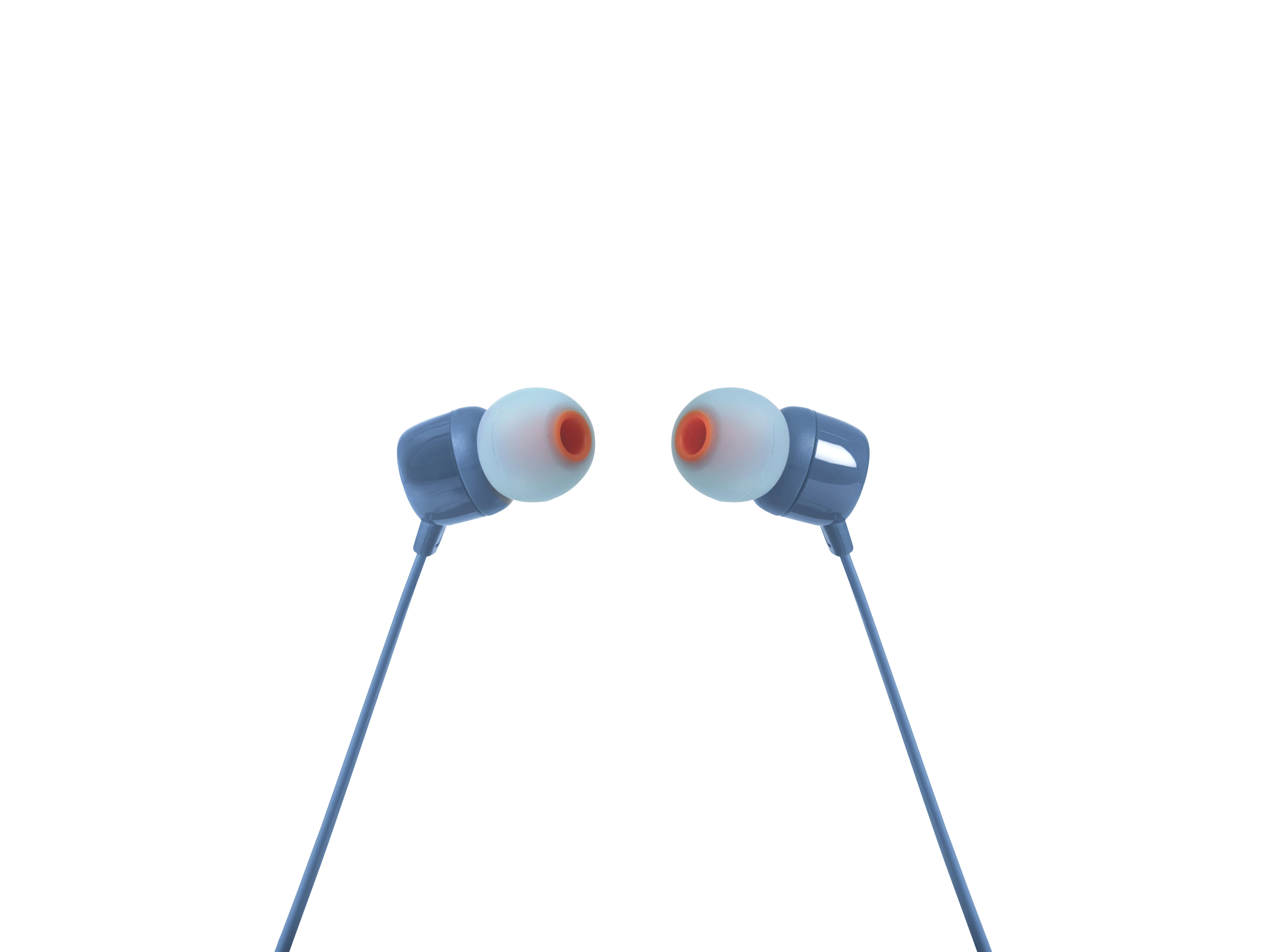 Ausinės JBL TUNE T110 Pure Bass Sound mėlynos