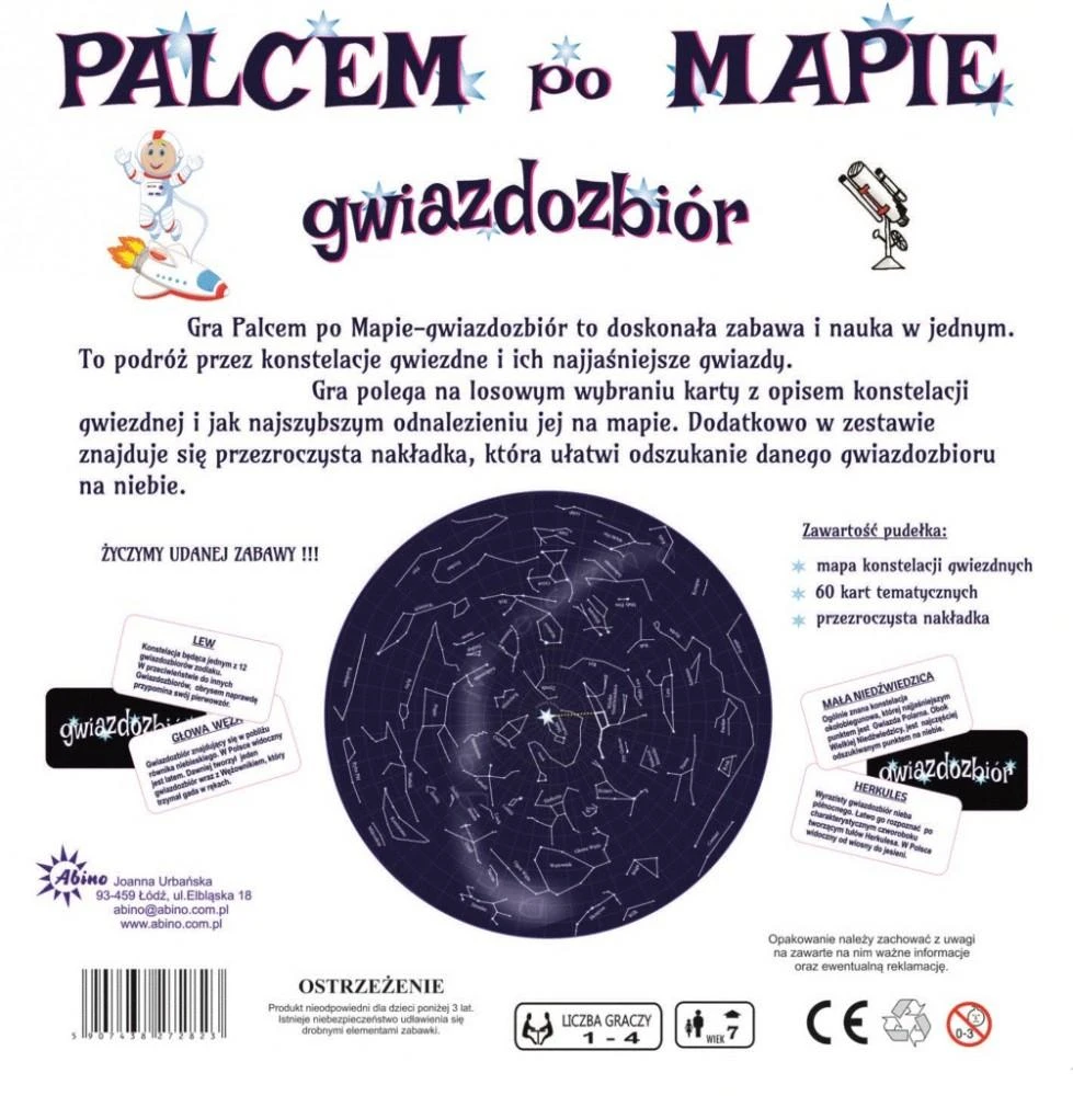 Abino Pirštu perbraukite žvaigždyno žemėlapį
