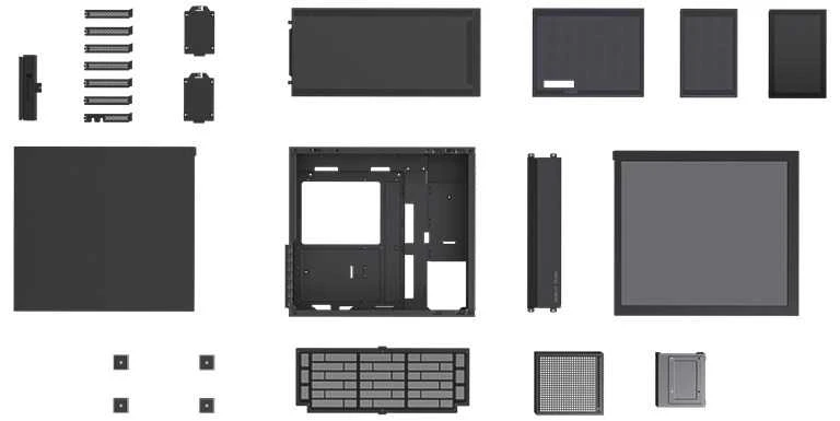 Korpusas Jonsbo D41 MESH Screen ATX, juodas