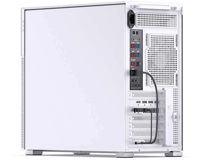 Jonsbo D41 MESH Screen ATX Case, Tempered Glass - baltas