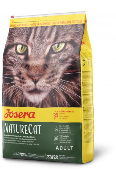 Josera Naturecat sausas begrūdis maistas suaugusioms jautrioms maistui katėms 2kg