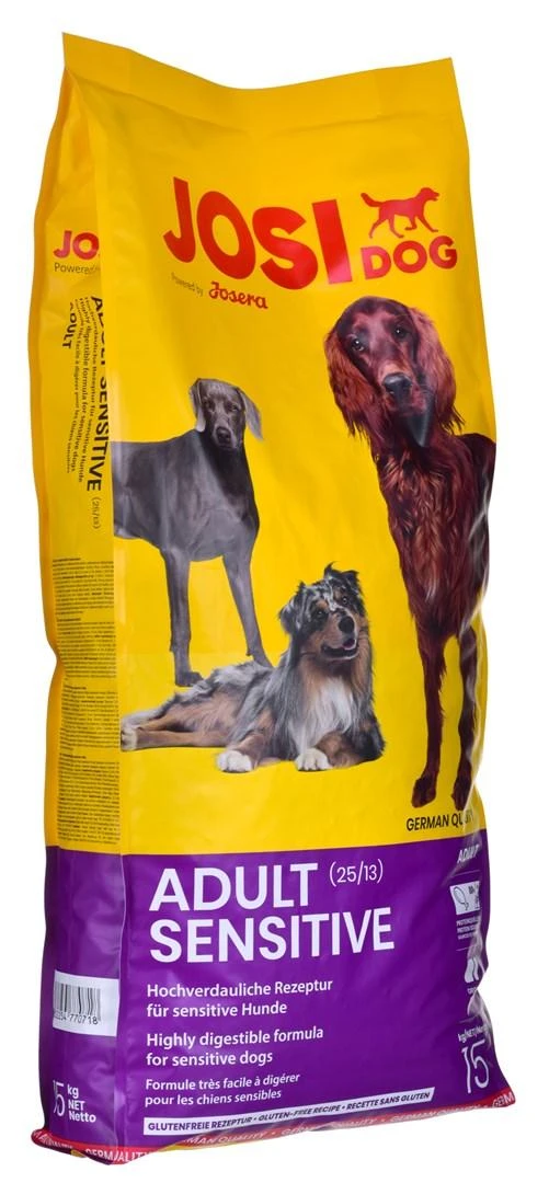 Josidog Adult Sensitive Visavertis ėdalas suaugusiems jautriems šunims, 15 kg
