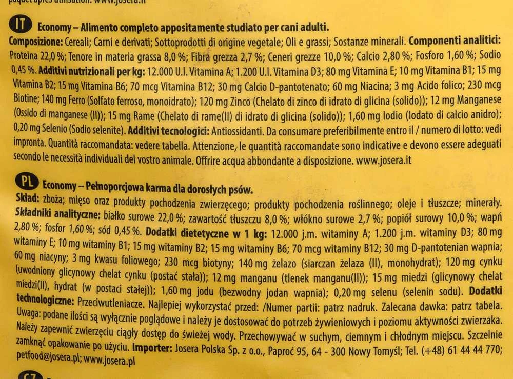 Josera josidog economy - sausas maistas šuniui - 15 kg