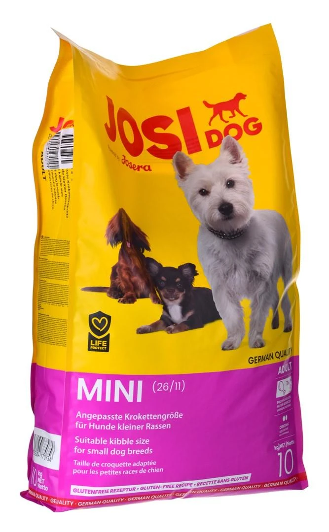 JosiDog Mini Visavertis ėdalas suaugusiems mažų veislių šunims, 10 kg