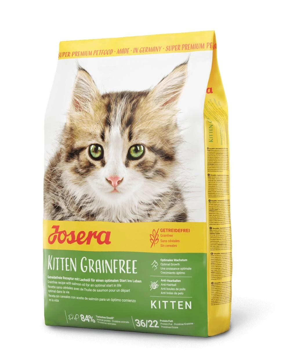 Josera Kitten Grainfree begrūdis sausas pašaras jaunoms katėms su paukštiena, 400g