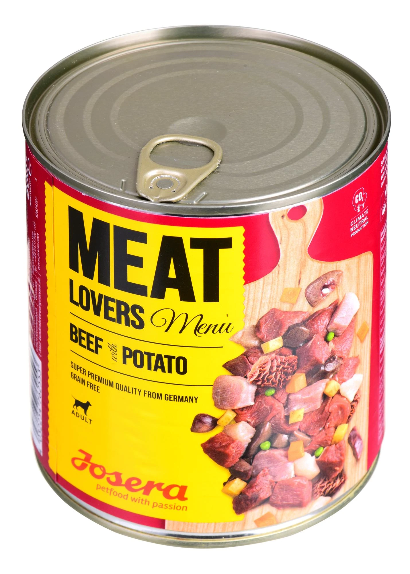 Josera Meat Lovers Menu jautiena with bulvės konservuotas pašaras šunims su jautiena ir bulvėmis, 800g