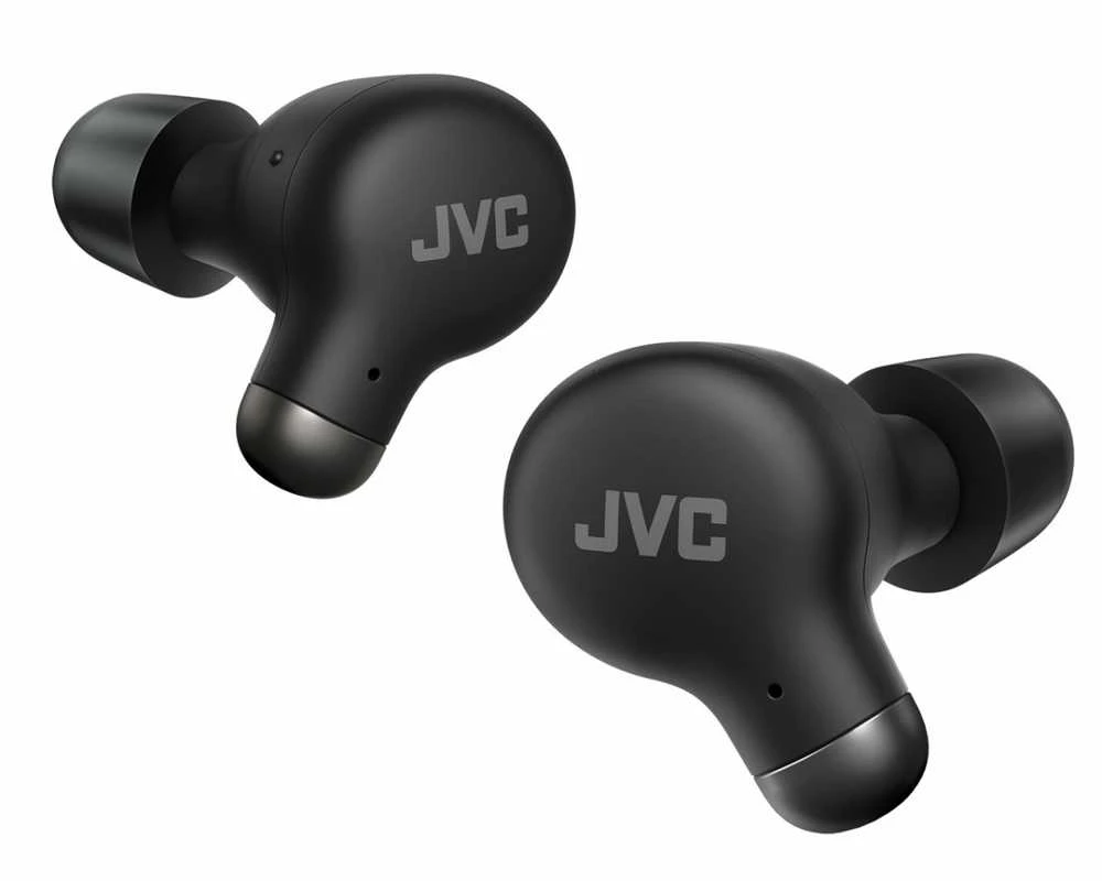 JVC HA-A25T belaidės ausinės su JVC logotipu