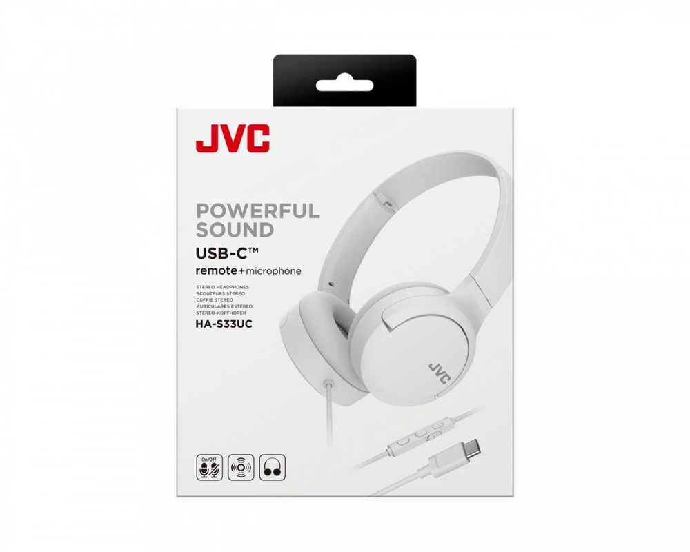 JVC Ausinės ha-s33uc balta