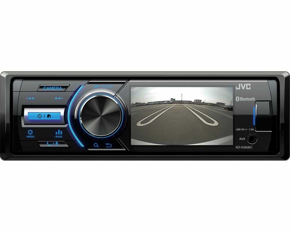 Automagnetola Nešiojamas stereo automobilis JVC KDX-560BT (Bluetooth, USB + AUX)