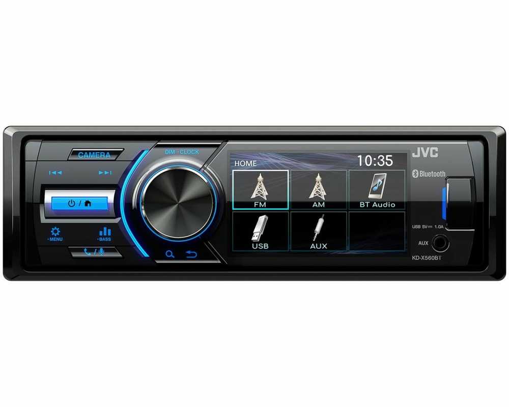 Automagnetola Nešiojamas stereo automobilis JVC KDX-560BT (Bluetooth, USB + AUX)