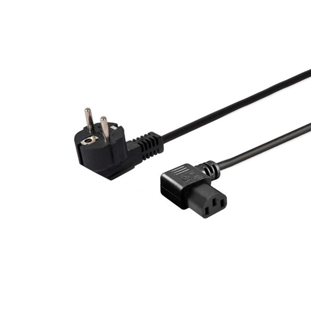 Maitinimo Laidas - SAVIO CL-116 1.8m IEC C13 Kampiniai Jungtys Juodas