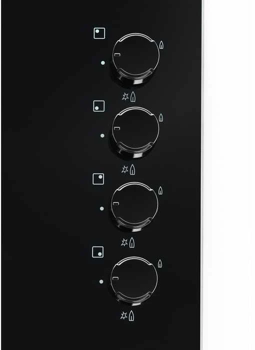 Gas cooktop Electrolux EGG6407K (4 fields, juodos spalvos)
